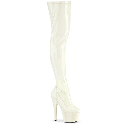 7" Heel, 2 3/4" PF Stretch Thigh Boot, Side Zip (Pleaser ADO3000/B/M)