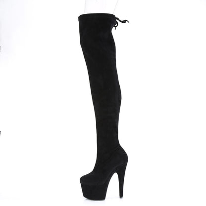 **7" Heel, 2 3/4" PF Stretch Pull-On Thigh High Boot (Pleaser ADO3008/BFS/M)
