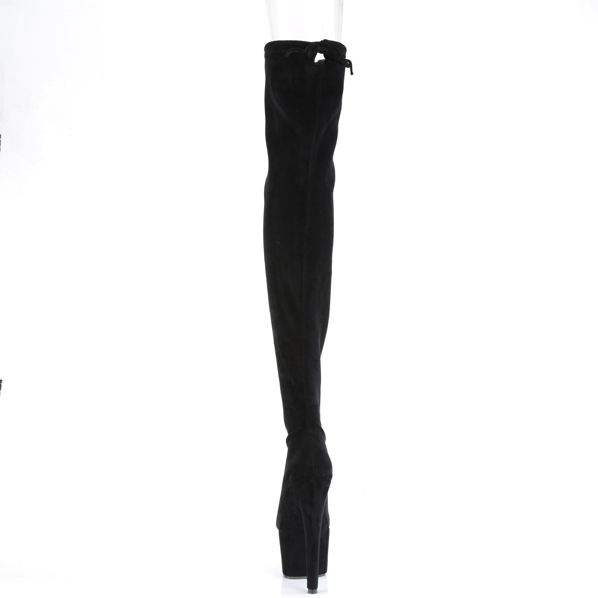 **7" Heel, 2 3/4" PF Stretch Pull-On Thigh High Boot (Pleaser ADO3008/BFS/M)