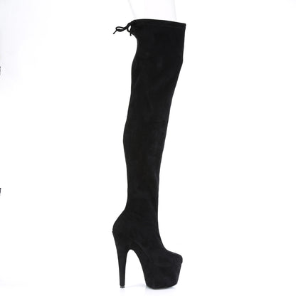 **7" Heel, 2 3/4" PF Stretch Pull-On Thigh High Boot (Pleaser ADO3008/BFS/M)