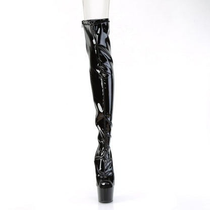 7" Heel, 2 3/4" PF Peep Toe Thigh High Boot, Side Zip (Pleaser ADO3011/B/M)