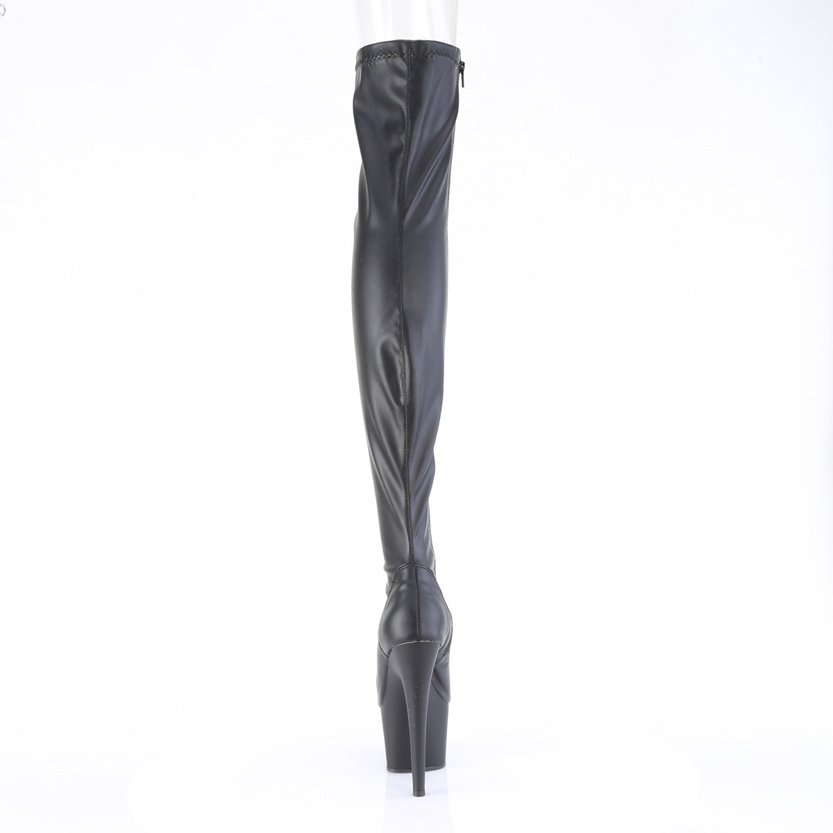 7" Heel, 2 3/4" PF Peep Toe Thigh High Boot, Side Zip (Pleaser ADO3011/B/M)
