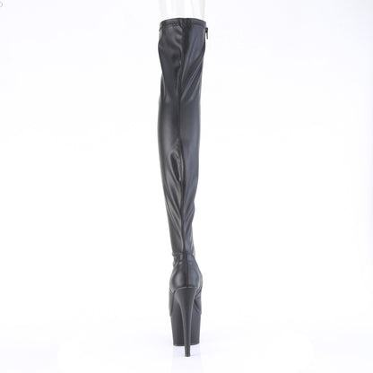7" Heel, 2 3/4" PF Peep Toe Thigh High Boot, Side Zip (Pleaser ADO3011/B/M)