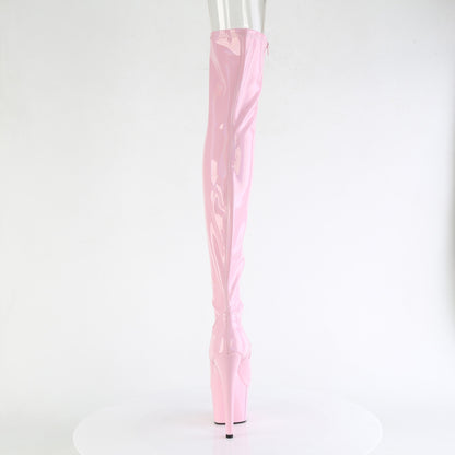 7" Heel, 2 3/4" PF Peep Toe Thigh High Boot, Side Zip (Pleaser ADO3011HWR/BHG/M)