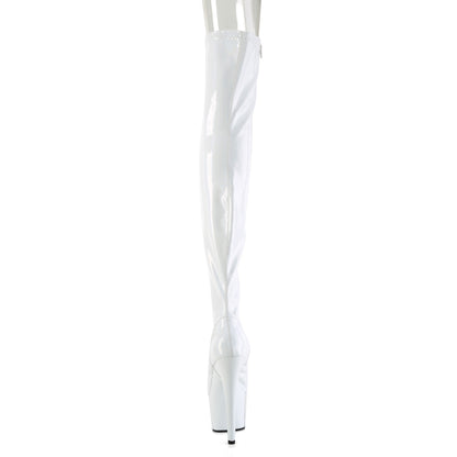 7" Heel, 2 3/4" PF Peep Toe Thigh High Boot, Side Zip (Pleaser ADO3011HWR/BHG/M)