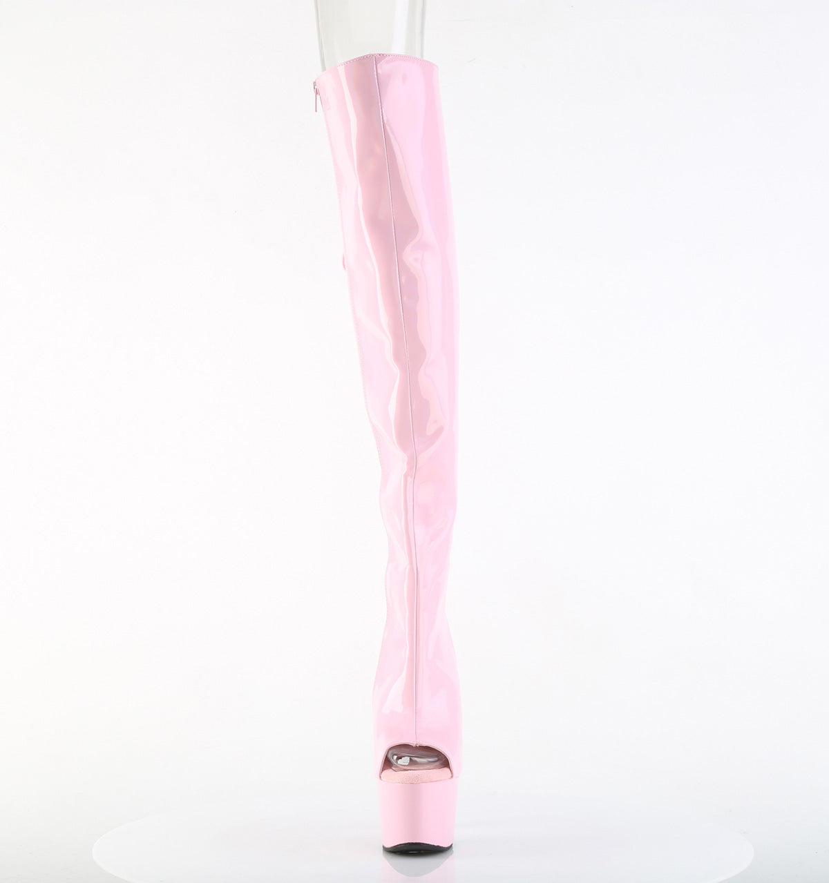 7" Heel, 2 3/4"PF Open Toe/Heel Over-The-Knee Boot, Side Zip (Pleaser ADO3019HWR/BHG/M)