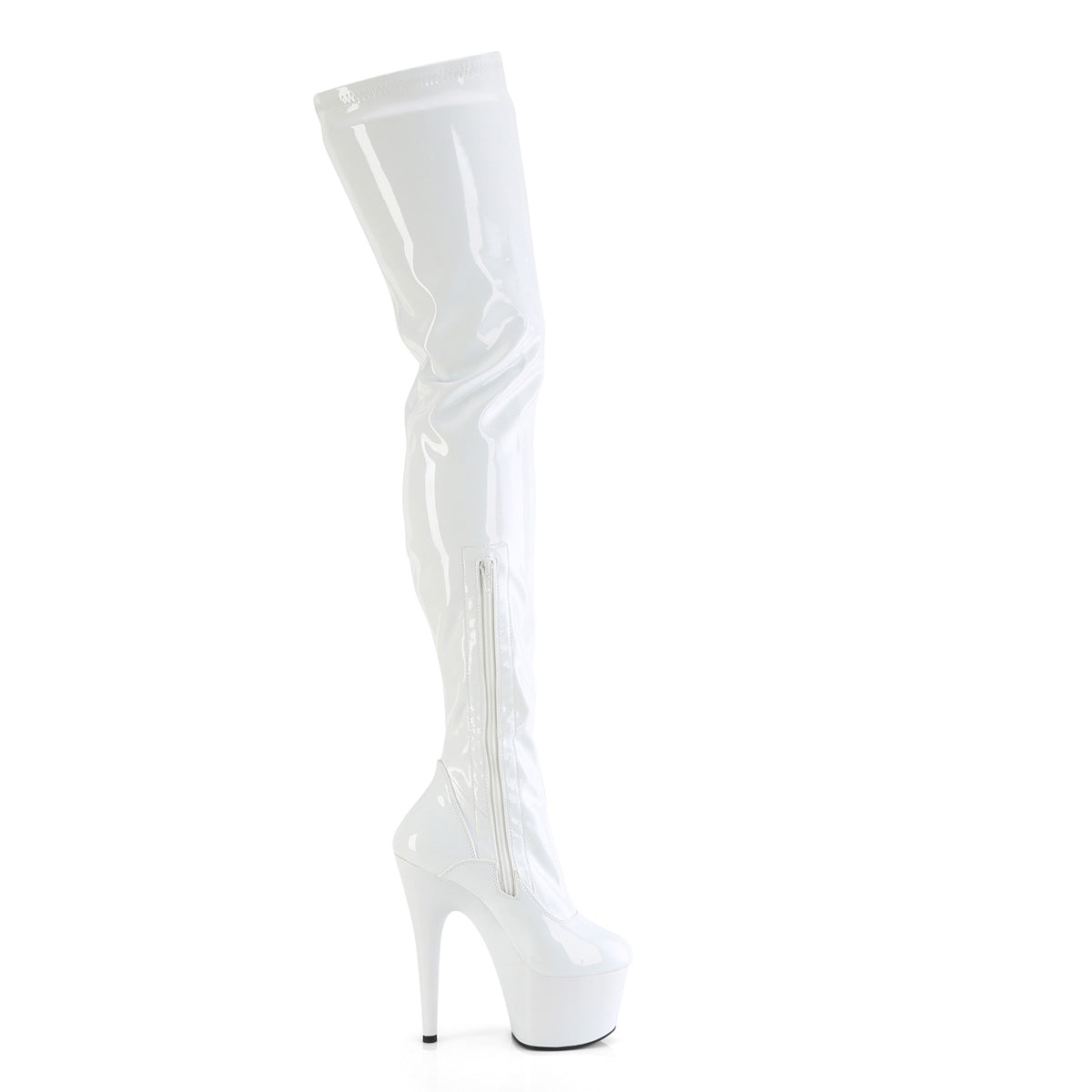 7" Heel, 2 3/4" PF Stretch Crotch Boot, Side Zip (Pleaser ADO4000/B/M)