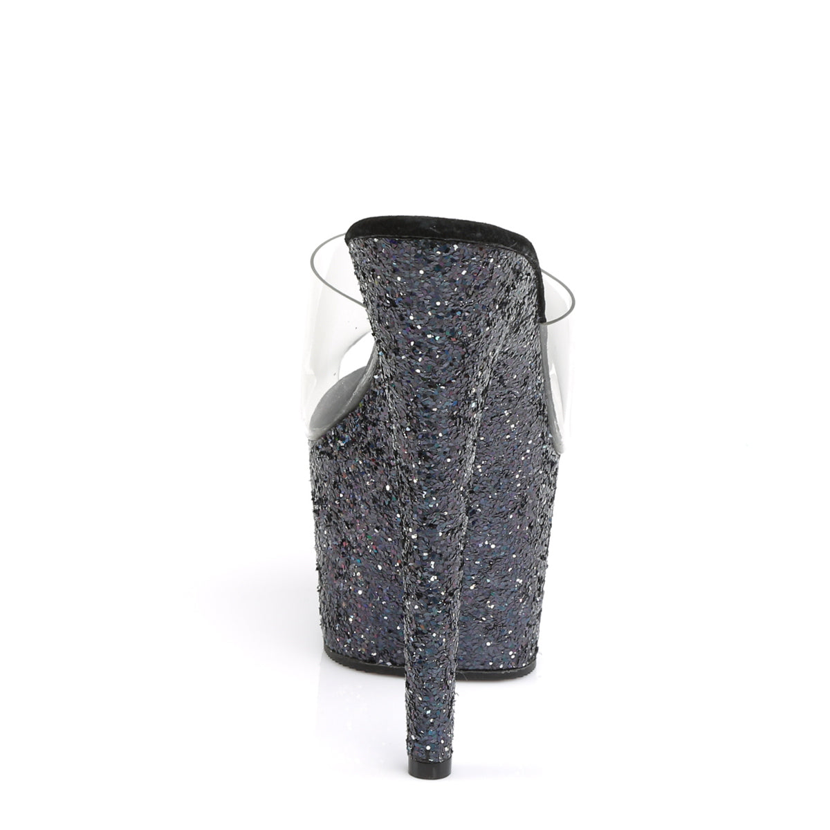 7" Heel, 2 3/4" PF Slide W/Holo Glitter Bottom (Pleaser ADO701LG/C/BG)