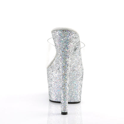7" Heel, 2 3/4" PF Slide W/Holo Glitter Bottom (Pleaser ADO701LG/C/BG)