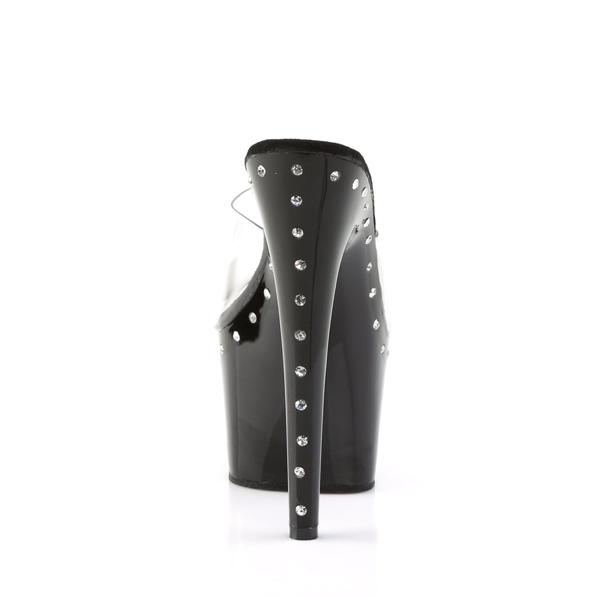 7" Heel, 2 3/4" PF Slide Featuring 1 Line R/S On PF And Heel (Pleaser ADO701LS/C/B)