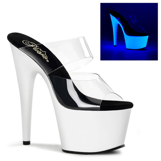 7" Heel, 2 3/4" PF Slide (Pleaser ADO702UV/C/NW)