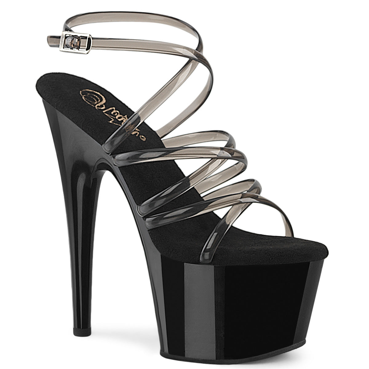 7" Heel, 2 3/4" PF Criss Cross Ankle Strap Sandal (Pleaser ADO706/C/M)