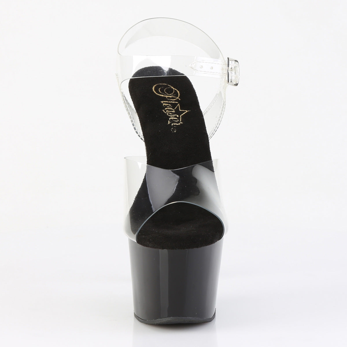 7" Heel, 2 3/4" PF Ankle Strap Sandal (Pleaser ADO708CRS-2/C/B-SRS)