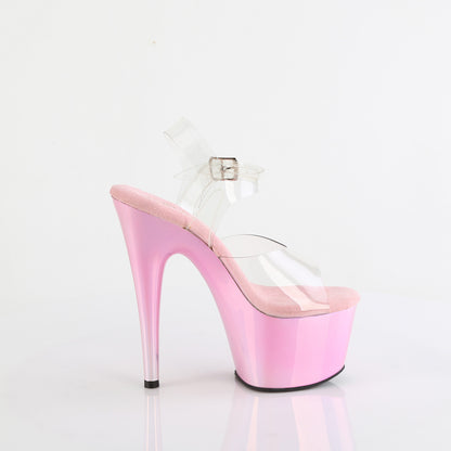 7" Heel, 2 3/4" PF Ankle Strap Sandal (Pleaser ADO708LQ/C/LQBPHG)