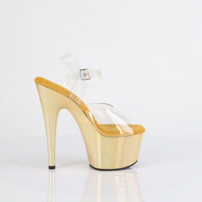 7" Heel, 2 3/4" PF Ankle Strap Sandal (Pleaser ADO708LQ/C/LQBPHG)