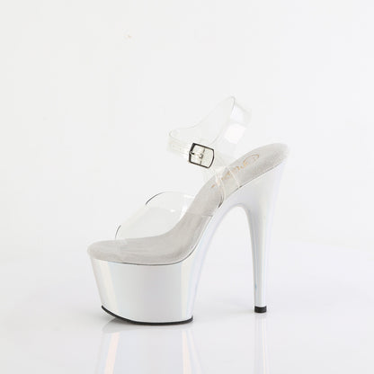 7" Heel, 2 3/4" PF Ankle Strap Sandal (Pleaser ADO708LQ/C/LQBPHG)