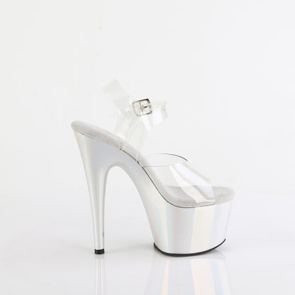 7" Heel, 2 3/4" PF Ankle Strap Sandal (Pleaser ADO708LQ/C/LQBPHG)