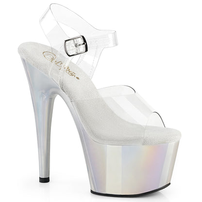 7" Heel, 2 3/4" PF Ankle Strap Sandal (Pleaser ADO708LQ/C/LQBPHG)