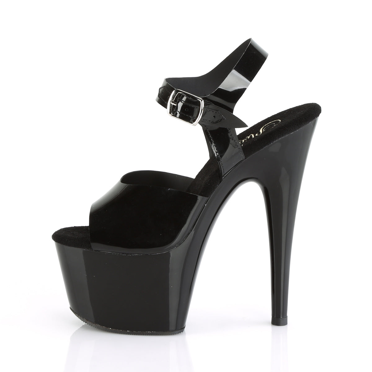 7" Heel, 2 3/4" PF Ankle Strap Sandal (Pleaser ADO708N/BPTPU/M)