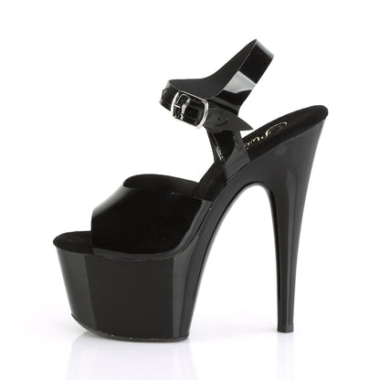 7" Heel, 2 3/4" PF Ankle Strap Sandal (Pleaser ADO708N/BPTPU/M)
