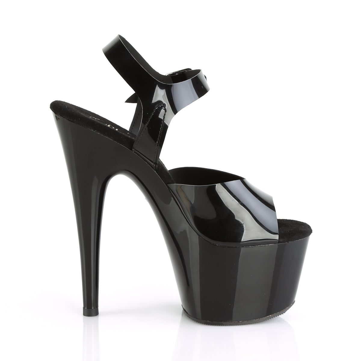 7" Heel, 2 3/4" PF Ankle Strap Sandal (Pleaser ADO708N/BPTPU/M)