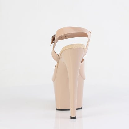 7" Heel, 2 3/4" PF Ankle Strap Sandal (Pleaser ADO708N/BPTPU/M)