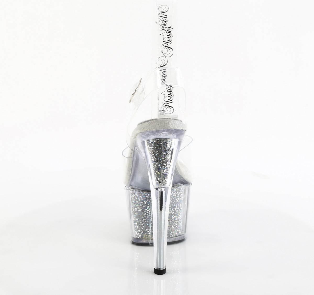 7" Heel, 2 3/4" PF Ankle Strap Sandal w/RS Inserts (Pleaser ADO708PREM-RSI/C/SRS)