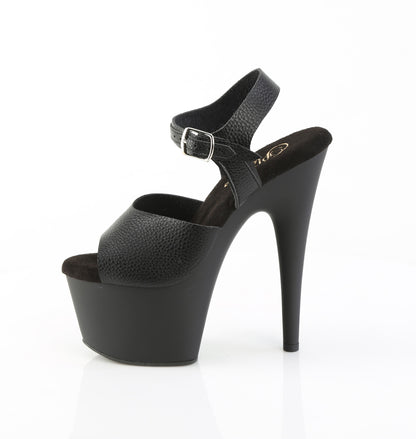 7" Heel, 2 3/4" PF Ankle Strap Sandal (Pleaser ADO708UL/BPU/M)