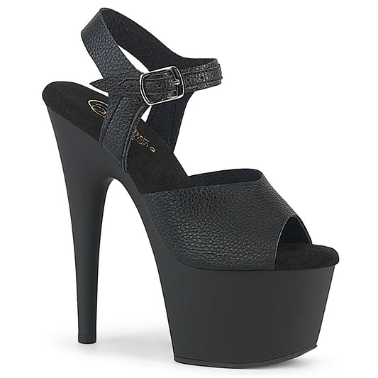 7" Heel, 2 3/4" PF Ankle Strap Sandal (Pleaser ADO708UL/BPU/M)