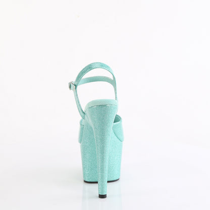 7" Heel, 2 3/4" PF Ankle Strap Sandal (Pleaser ADO709GP/AQG/M)