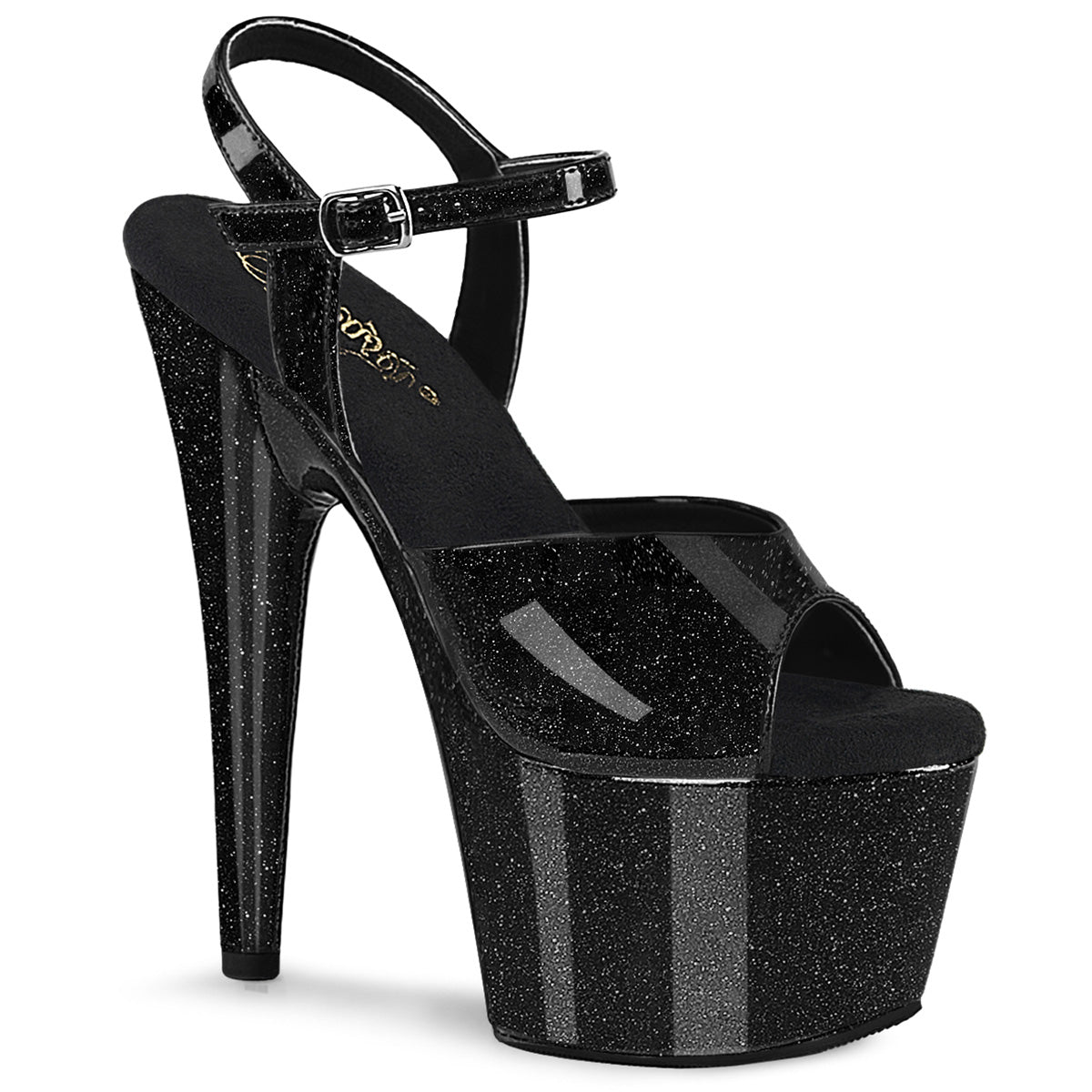 7" Heel, 2 3/4" PF Ankle Strap Sandal (Pleaser ADO709GP/AQG/M)