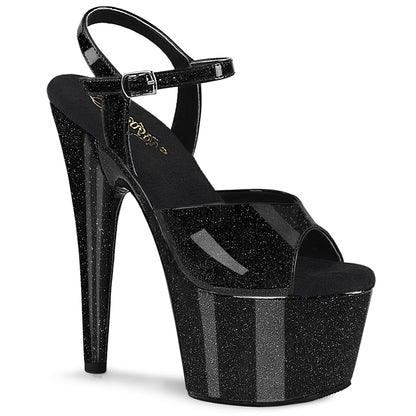 7" Heel, 2 3/4" PF Ankle Strap Sandal (Pleaser ADO709GP/AQG/M)