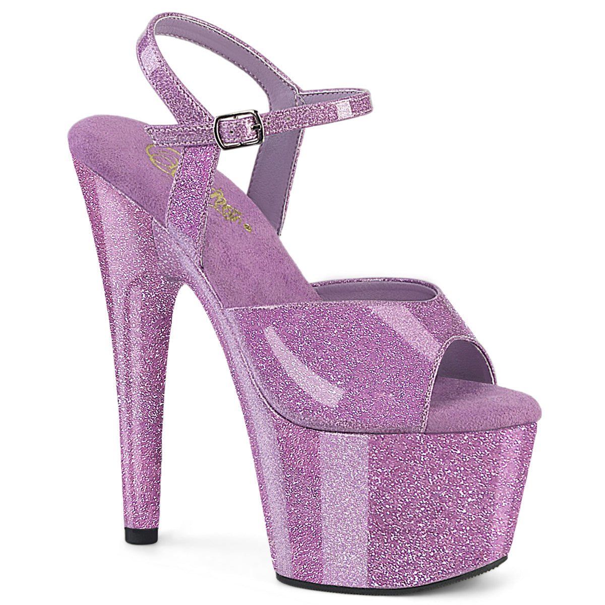 7" Heel, 2 3/4" PF Ankle Strap Sandal (Pleaser ADO709GP/AQG/M)