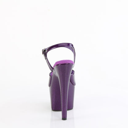 7" Heel, 2 3/4" PF Ankle Strap Sandal (Pleaser ADO709GP/AQG/M)