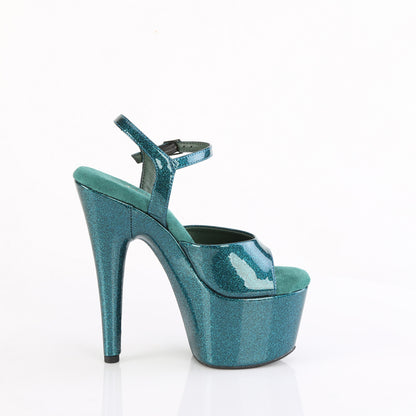 7" Heel, 2 3/4" PF Ankle Strap Sandal (Pleaser ADO709GP/AQG/M)
