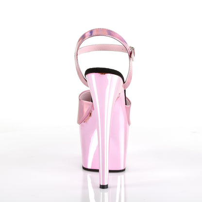 7" Heel, 2 3/4" PF Ankle Strap Sandal (Pleaser ADO709HGCH/BPHG/BPCH)