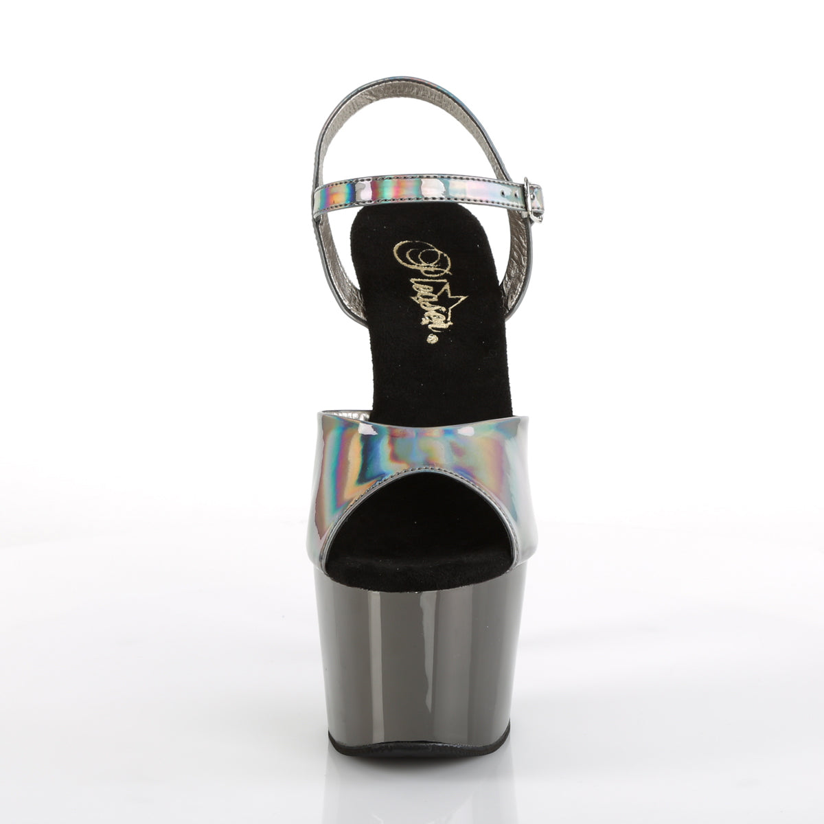 7" Heel, 2 3/4" PF Ankle Strap Sandal (Pleaser ADO709HGCH/BPHG/BPCH)