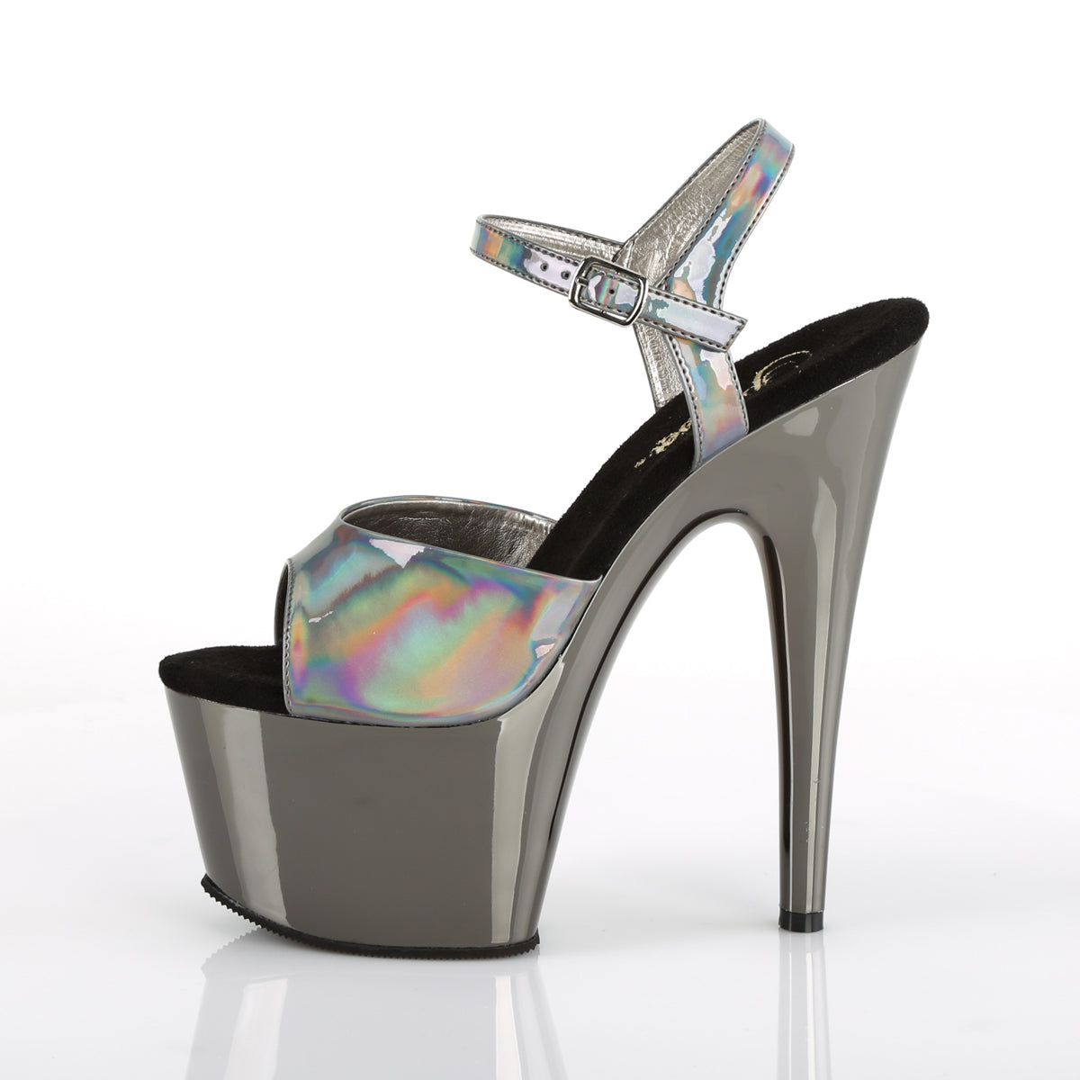 7" Heel, 2 3/4" PF Ankle Strap Sandal (Pleaser ADO709HGCH/BPHG/BPCH)