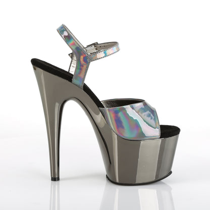 7" Heel, 2 3/4" PF Ankle Strap Sandal (Pleaser ADO709HGCH/BPHG/BPCH)