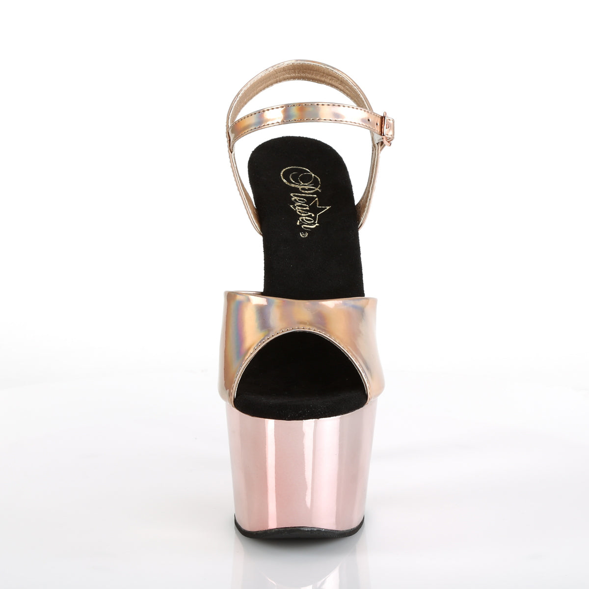 7" Heel, 2 3/4" PF Ankle Strap Sandal (Pleaser ADO709HGCH/BPHG/BPCH)