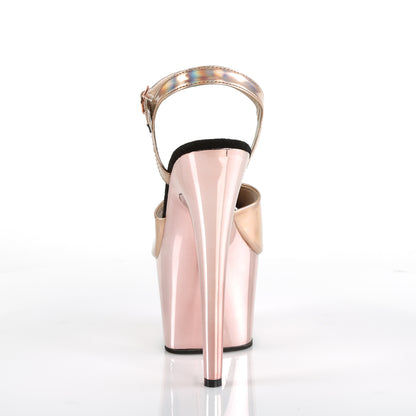 7" Heel, 2 3/4" PF Ankle Strap Sandal (Pleaser ADO709HGCH/BPHG/BPCH)
