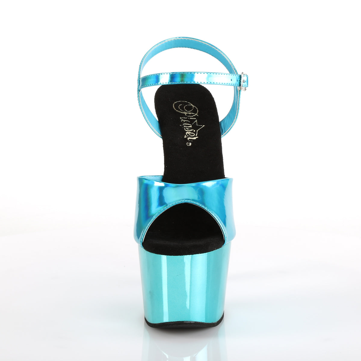 7" Heel, 2 3/4" PF Ankle Strap Sandal (Pleaser ADO709HGCH/BPHG/BPCH)