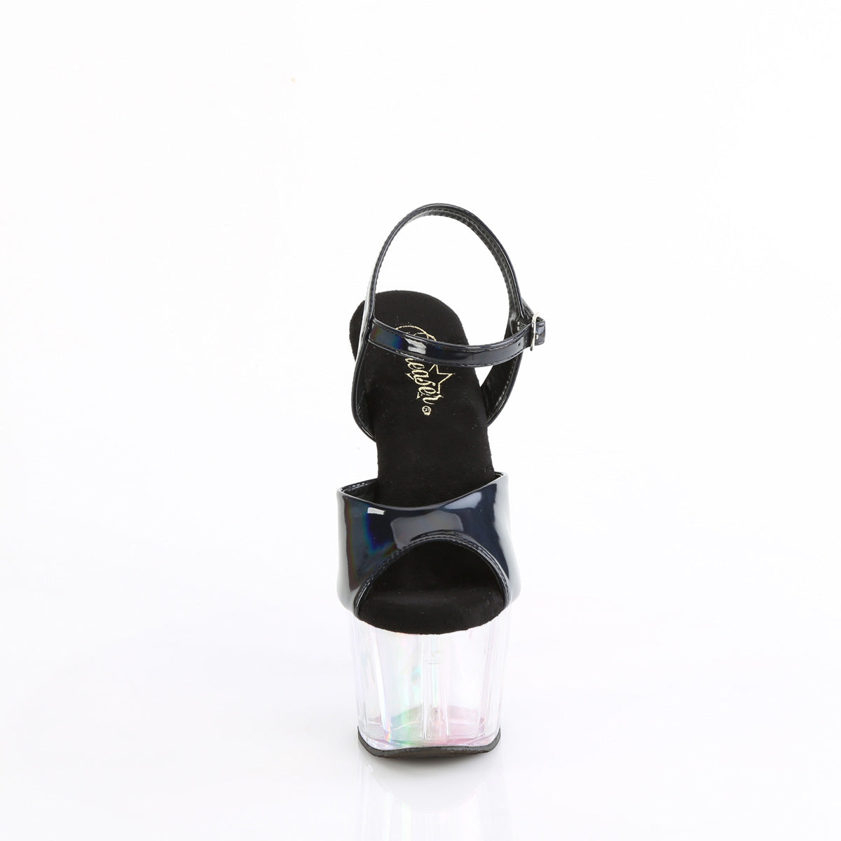 7" Heel, 2 3/4" Tinted PF Ankle Strap Sandal (Pleaser ADO709HT/BHG/HGT)