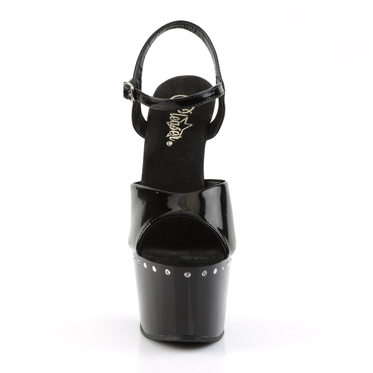 7" Heel, 2 3/4" PF Ankle Strap RS Sandal (Pleaser ADO709LS/B/M)