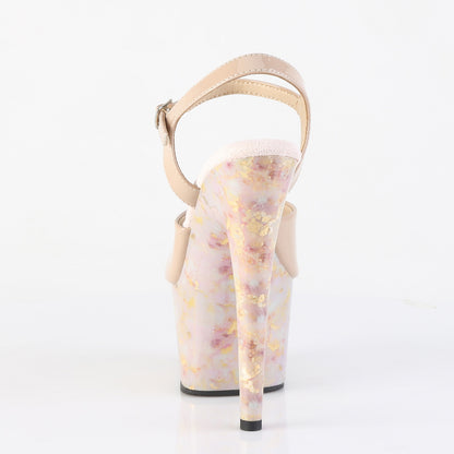 7" Heel, 2 3/4" PF Ankle Strap Sandal (Pleaser ADO709MB/ND/BH-G)