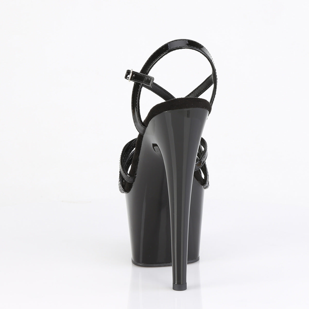 7" Heel, 2 3/4" PF Criss Cross Strap Sandal (Pleaser ADO713/B/M)