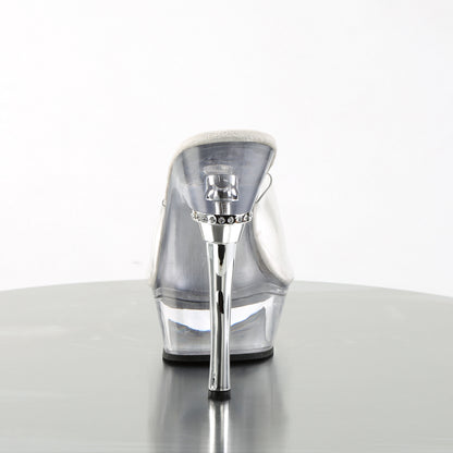 5 1/2" Heel 1 1/2" PF Chrome Heel Sandal (Pleaser ALL601/C/B)