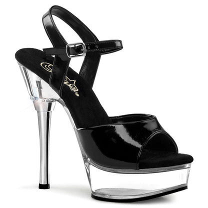 *5 1/2" Heel 1 1/2" PF Chrome Heel Ankle Strap Sandal (Pleaser ALL609/B/C)