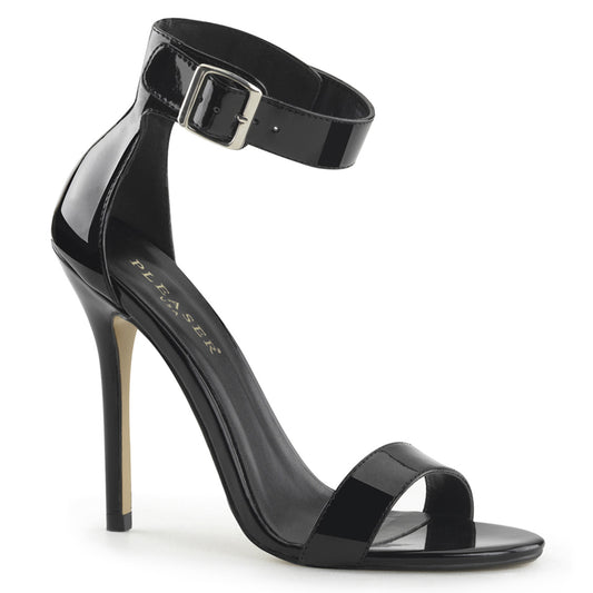 5" Heel, Closed Back Sandal W/ Buckled Ankle Strap (Pleaser AMU10/B)