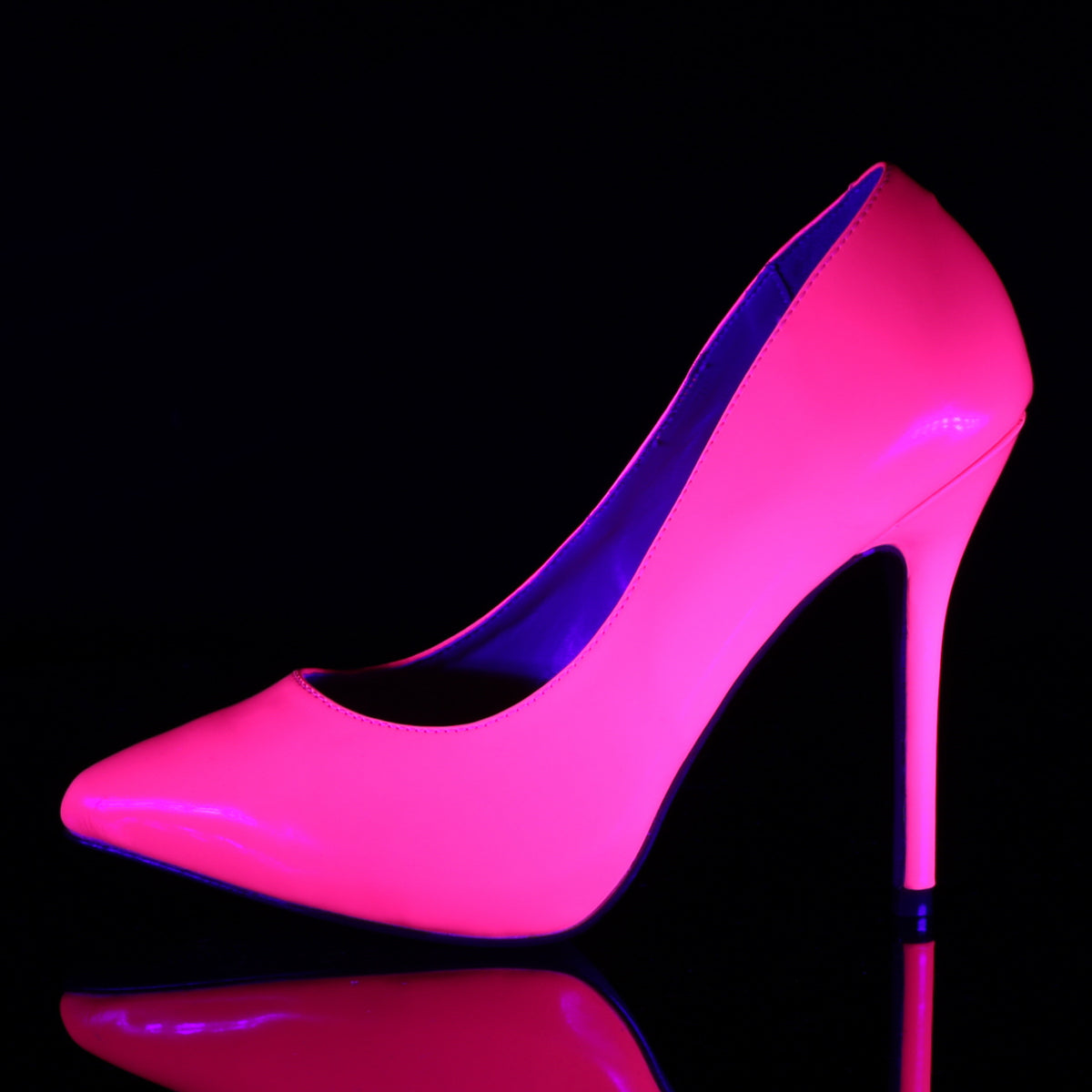 5" Heel, 3/8" Hidden Platform Pump (Pleaser AMU20/B)